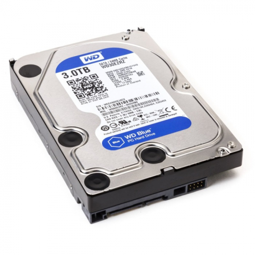 Жесткий диск Western Digital HDD SATA-III 3000Gb Blue WD30EZRZ, 5400rpm, 64MB buffer