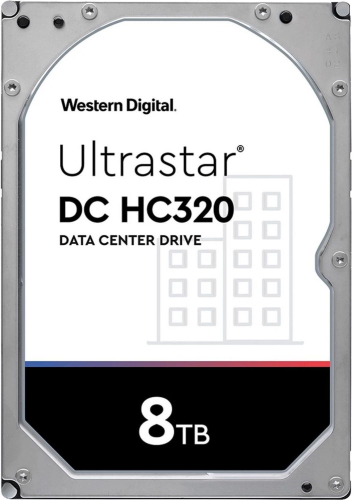 Жесткий диск WESTERN DIGITAL ULTRASTAR Ultrastar DC HC320 HUS728T8TAL5204 8Тб Наличие SAS 256 Мб 7200 об/ мин Количество пластин/ головок 5/ 10 3,5