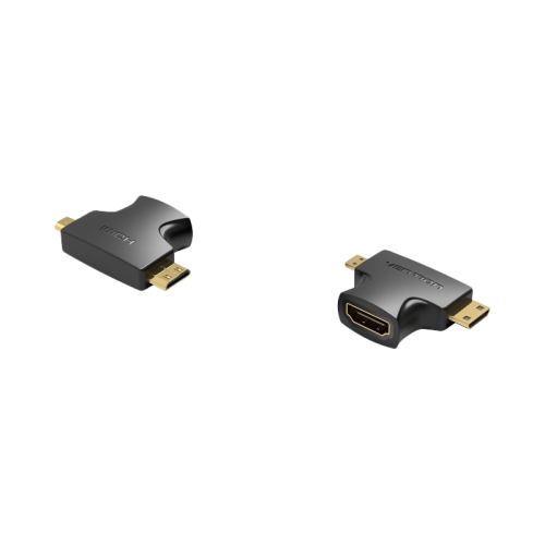 Адаптер-переходник Vention HDMI 19F/ Mini HDMI+Micro HDMI (AGFB0)