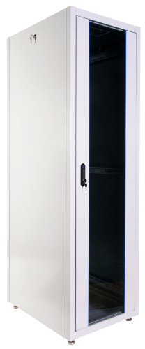 Шкаф телекоммуникационный напольный ЭКОНОМ 42U (600 800) дверь металл 2 шт. (ШТК-Э-42.6.8-33АА)