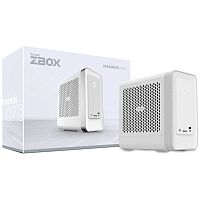 ZOTAC ZBOX,SFF, WHITE, i7-13700, RTX4070,2 DDR5 SODIMM SLOT, M.2 SSD SLOT, 2.5&quot; SATAIII BAY,WIFI,BT 2.5G LAN, GLAN, 3x DP, HDMI, EU+UK PLUG (ZBOX-ERP74070W-BE)