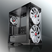 SILENOS PRO (pre-installed 200x200x25 *2 + 120x120x25*1 ARGB fan; Tempered glass appearance design; ATX; 4mm Tempered Glass; USB3.0*1 + USB2.0*2 +HD AUDIO; Supports up to 62.5"HDD+13.5"HDD) (0R20B00180)