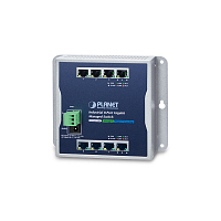 WGS-4215-8T индустриальный коммутатор/ IP30, IPv6/ IPv4, 8-Port 1000TP Wall-mount Managed Ethernet Switch (-40 to 75 C), dual redundant power input on 12-48VDC / 24VAC terminal block and power jack, S