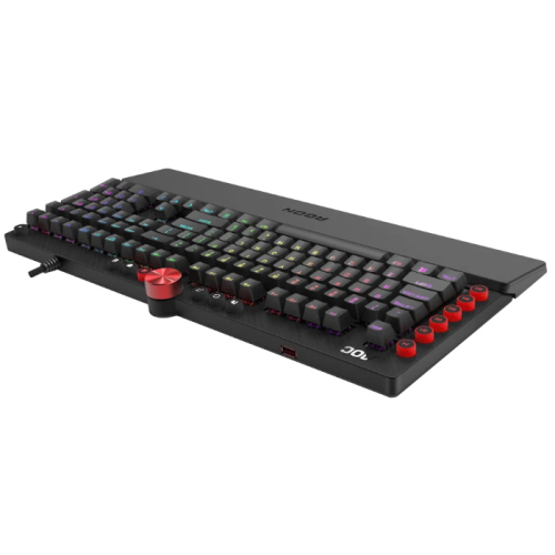 *Клавиатура игровая механическая AOC Gaming AGK700DR2R 109 клав,русская заводская раскладка,USB2.0/ 1000Гц, PVC кабель, 1,8м,12 уникальных эффектов,16.8 млн.цвет,Cherry MX Red переключатели,чёрный фото 3