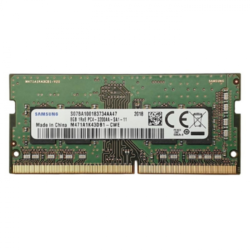 Память оперативная Samsung DDR4 8GB SO-DIMM PC4-25600 3200MHz 1Rx8 1.2V (M471A1K43DB1-CWED0)