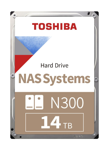 Жесткий диск Toshiba Original SATA-III 14Tb HDWG21EUZSVA NAS N300 (7200rpm) 256Mb 3.5