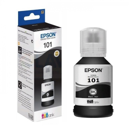 Контейнер с чернилами Epson 101, черный, 7500 стр., для Epson L4150, L4160, L6160, L6170, L6190 (C13T03V14A)