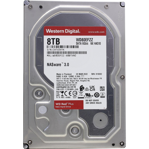 Жесткий диск Western Digital Red Plus WD80EFZZ 8TB 3.5