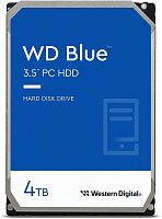 Жесткий диск/ HDD WD SATA3 4TB Blue 5400 RPM 256Mb 1 year warranty (WD40EZAX)