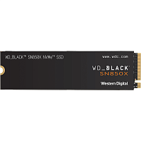 Твердотельный накопитель/ WD SSD Black SN850X, 1.0TB, M.2(22x80mm), NVMe, PCIe 4.0 x4, 3D TLC, R/W 7300/6300MB/s, IOPs 800 000/1 100 000, TBW 600, DWPD 0.3 (12 мес.) (WDS100T2X0E)