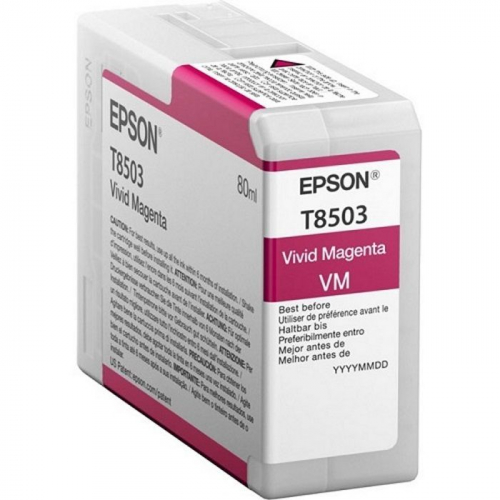 Картридж струйный EPSON T8503, пурпурный, 80 мл., для SC-P800 (C13T850300)