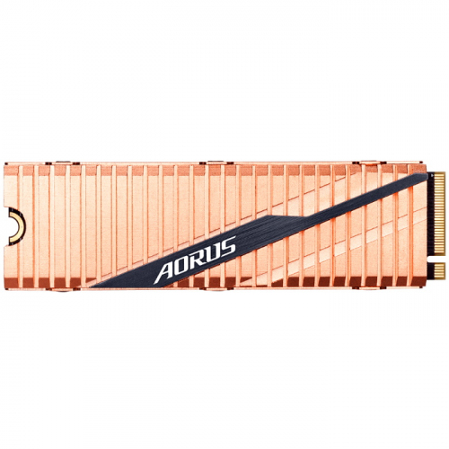 Твердотельный накопитель Gigabyte Aorus SSD M.2 2280 500GB 3D TLC PCIe Gen3x4 NVMe 5000/2500MB/s IOPS 400K/5500K MTBF 1.77M (GP-ASM2NE6500GTTD)