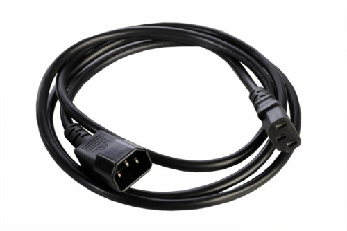 Шнур (кабель) питания с заземлением IEC 60320 C13/ IEC 60320 C14, 10А/ 250В (3x1,0), длина 3 м. (R-10-CORD-C13-C14-3)