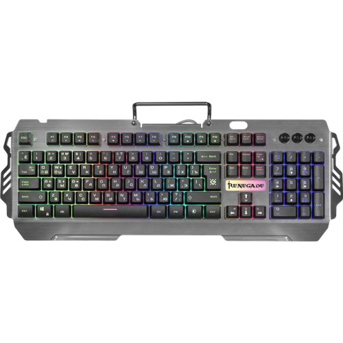 Defender Проводная игровая клавиатура Renegade GK-640DL RU,RGB подсветка, 9 режимов (45640)