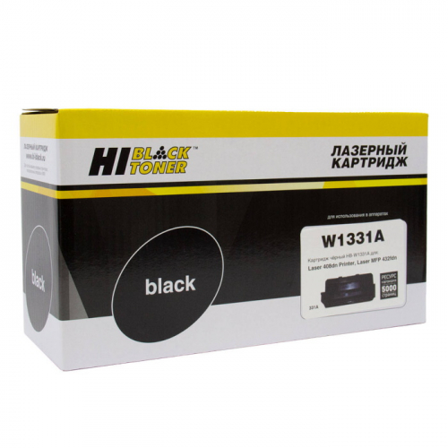 Тонер-картридж Hi-Black HB-W1331A черный 5000 страниц для HP Laser 408/ 432 (797026735)
