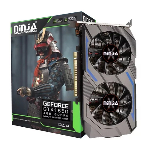 Видеокарта Ninja (Sinotex) Ninja GTX1650 NK165DF46F PCIE (896SP) 4G 128BIT GDDR6 (DVI/HDMI/DP)