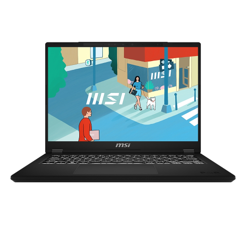 Ноутбук MSI Modern 14H Core i7-13700H 14” 16:10 FHD+ (1920x1200), 60Hz IPS DDR4 16GB*1 Iris Xe Graphics 512GB SSD 3cell (53.8Whr) 1.6kg Single backlight (White) DOS,1y Black KB Eng/ Rus (9S7-14L112-089)