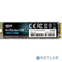 SSD M.2 Silicon Power 512GB A60 <SP512GBP34A60M28> (PCI-E 3.0 х4, up to 2200/1600MBs, 250000 IOPs, 3D TLC, NVMe 1.3, 300TBW, 22х80мм)