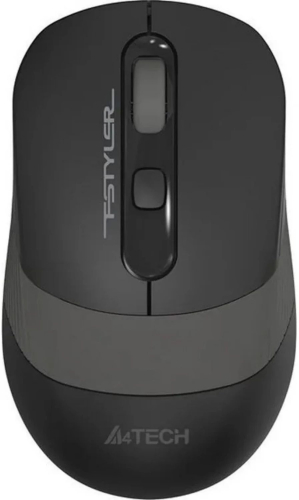 Мышь A4Tech Fstyler FM10S черный/ серый оптическая (1600dpi) silent USB (4but) (FM10S USB GREY)