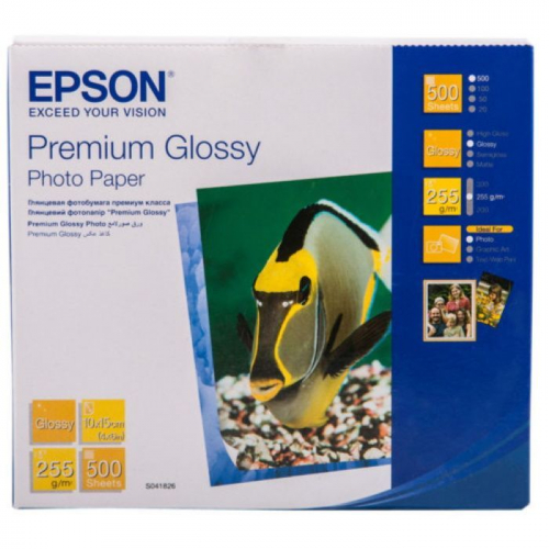Бумага Epson Premium Glossy Photo Paper 10x15 см/ 255 г/м²/ 500 л. для струйной печати (C13S041826)