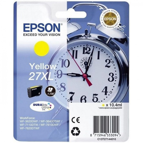 Картридж EPSON T2714, желтый, 1100 стр., для повышенной емкости WF-7110/7610/7620 (C13T27144020)