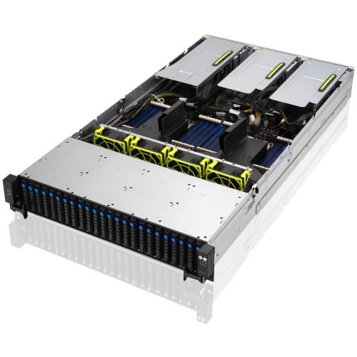 Серверная платформа Asus RS720A-E11-RS24U/ 1x SP3/ noRAM (x32)/ noHDD (up 24NVMe SFF)/ noODD/ 2x 10GbE/ 2x 2400W (up 2) (425724) (90SF01G5-M000B0) фото 5