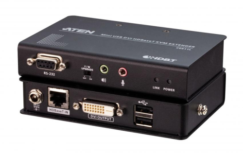 ATEN Mini USB DVI HDBaseT™ KVM Extender (1920 x 1200@100m) (CE611-AT-G)