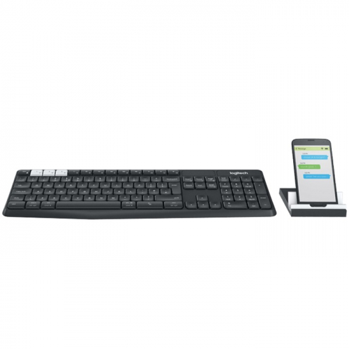 Клавиатура Logitech K375s Multi-Device, Wireless, BT, USB, Black (920-008184) фото 2
