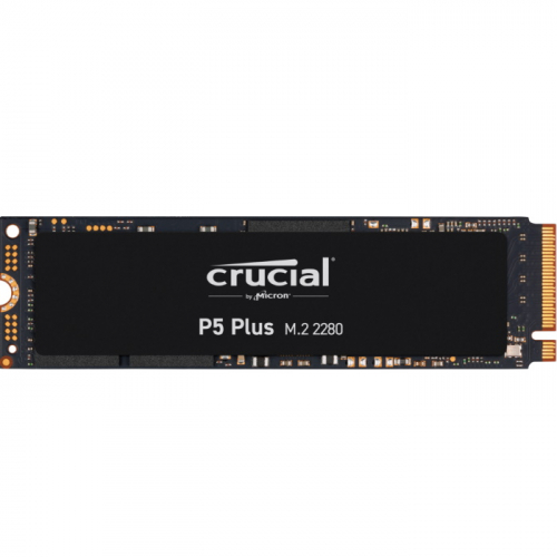 Твердотельный накопитель 500GB SSD Crucial P5 Plus, M.2 2280, NVMe, PCIe 4.0 x4, 3D TLC, R/ W 6600/ 4000MB/ s, IOPs 360 000/ 700 000, 300TBW (CT500P5PSSD8)