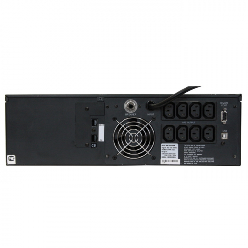 Источник бесперебойного питания Powercom King Pro RM KIN-3000AP LCD 2400Вт 3000ВА черный фото 2