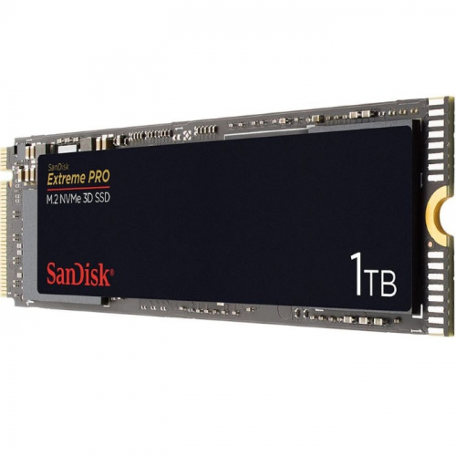 Накопитель SanDisk Extreme PRO, M.2 2280, NVMe 3D, 1TB, SSD, R/W - 3400/2800 MB/s (SDSSDXPM2-1T00-G25)