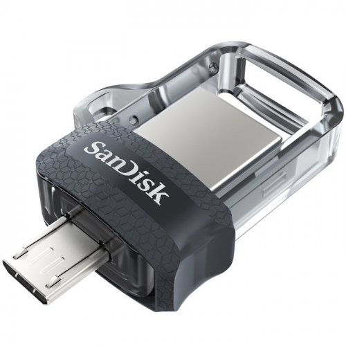 Флеш накопитель 16GB Sandisk Ultra Dual Drive m3.0 USB Type-A / Micro-USB 3.2 Gen 1 (SDDD3-016G-G46) фото 3