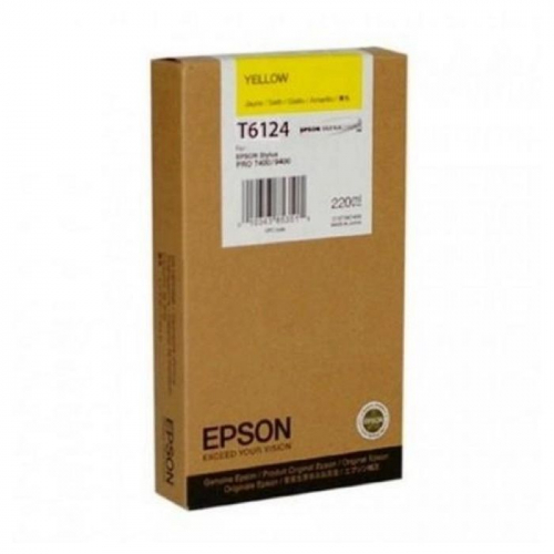 Картридж струйный Epson T6124 желтый 220 мл для SP-7450/9450 (C13T612400)