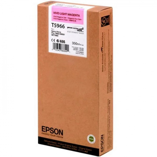 Картридж EPSON T5966, светло-пурпурный, 350 мл., для Stylus Pro 7900/ 9900 (C13T596600)