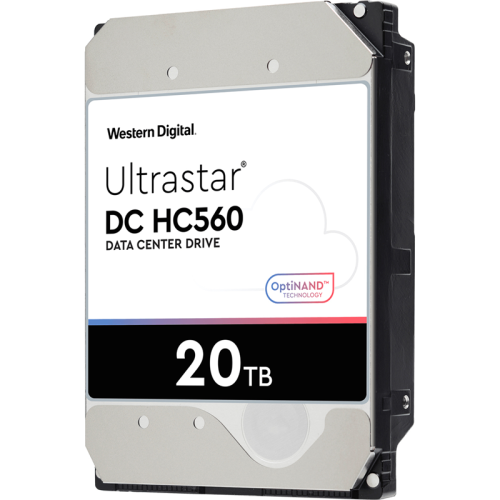 HDD WD SATA 20Tb Ultrastar DC HC560 0F38785 7200 6Gb/ s 512Mb (WUH722020BLE6L4)