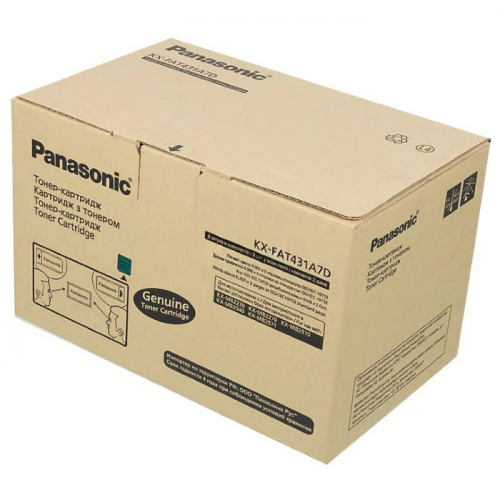 Картридж лазерный Panasonic KX-FAT431A7D черный 6000 страниц 2 шт. для Panasonic KX-MB2230/2270/2510/2540