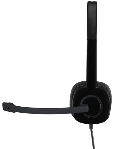 Гарнитура Logitech H151, черная, 1 x 3.5мм, элементы управления на кабеле, кабель 1.8м (981-000590) фото 3