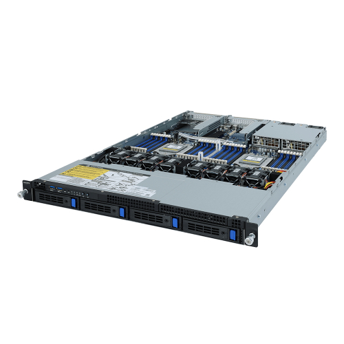 Серверная платформа/ Gigabyte R182-Z90, 1U, 2 x AMD EPYC 7002/ 7003, Socket SP3, 32 x DIMM, 4 x 3.5
