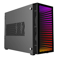 Gamemax Abyss ITX case, black, w/ o PSU, w/ 2xUSB3.0, infinity rainbow lights FP, w/ 2x120mm Rainbow top fans (FN12ARGB-M)