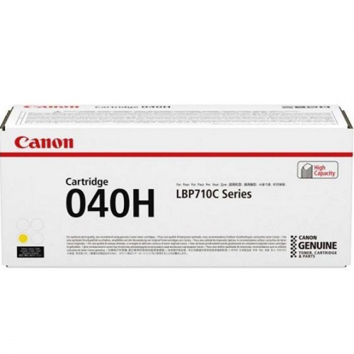 Картридж CANON 040 HY, желтый, 10000 странц, для i-SENSYS LBP712Cx,LBP710Cx (0455C001)