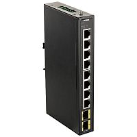 D-Link DIS-100G-10S/ A2A, L2 Unmanaged Industrial Switch with 8 10/ 100/ 1000Base-T and 2 1000Base-X SFP ports 2K Mac address, Jumbo Frame 9K, 802.3x Flow Control, 802.3az Energy-Efficient Ethernet (EE (DIS-100G-10S/A2A)