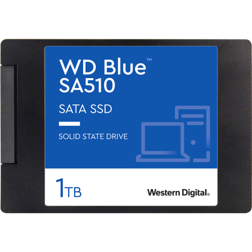 Твердотельный накопитель SSD WD Blue SA510 3D NAND WDS100T3B0A 1ТБ 2,5 SATA (TLC)