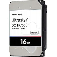 Жесткий диск Western Digital Ultrastar HC550 HDD 3.5" SATA-III 16TB 7200rpm 512Mb (WUH721816ALE6L4) (0F38462)