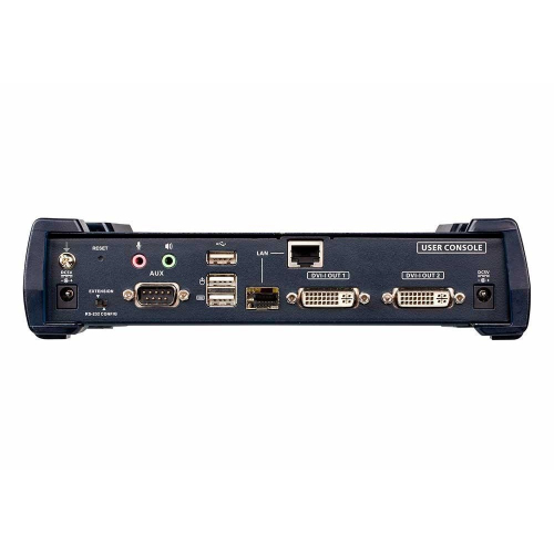 Приемник ATEN DVI-I Dual Display KVM over IP receiver (Ethernet + Optical) (KE6940AR-AX-G) фото 3