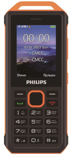 Мобильный телефон Philips E2317 Xenium желтый моноблок 2Sim 2.4