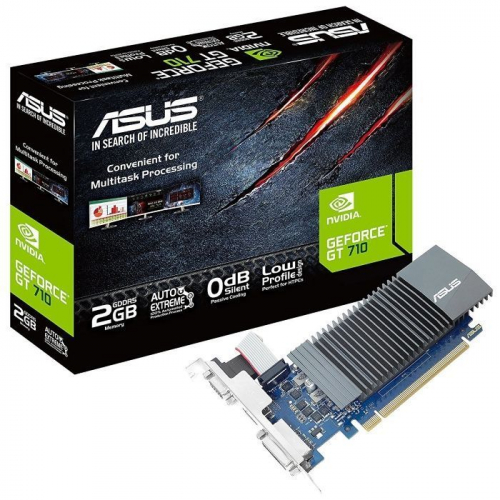 Видеокарта Asus GT710-SL-2GD5-BRK GT 710 2GB GDDR5, 64-bit, LP, Retail (90YV0AL3-M0NA00)