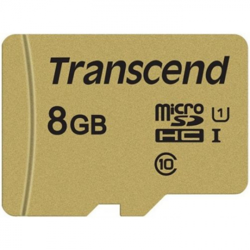 Карта памяти microSDXC 8GB Transcend Class 10 UHS-I U1 V30 R95, W60MB/s with adapter (TS8GUSD500S)