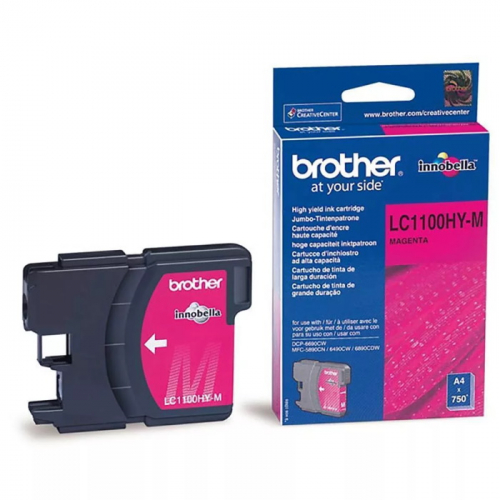Картридж струйный Brother LC1100HYM пурпурный 750 страниц для Brother DCP-6690CW