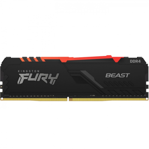 Модуль памяти Kingston FURY Beast RGB DDR4 8GB 3733MHz CL19 DIMM 1RX8 1.35V 288-pin 8Gbit (KF437C19BBA/ 8) (KF437C19BBA/8)