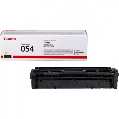 Тонер-картридж Canon CRG 054 Y желтый 1200 страниц для i-SENSYS LBP621, LBP623, MF641, MF643, MF645 (3021C002)